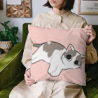 猫の休憩所withこにゃくとのムース君応援グッズ Cushion