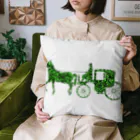 mumusの馬車　green Cushion