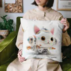 The Triplets Kkittensの絵本「三つ子ネコシリーズ」の宇宙編で登場する大型宇宙船 Cushion