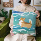 コーギーライフの海を泳ぐコーギー Cushion