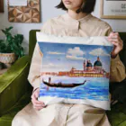 がぶちゃんのベネチア　ゴンドラの風景 Cushion
