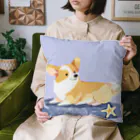 コーギーライフのヒトデくんとコーギー Cushion