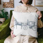 mumusの馬車　bronze statue Cushion