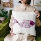 mumusの魚　sequinspink Cushion