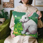 Dragonfly!!(トンボ)の草原のうさぎ Cushion