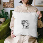 moribouの髪をかき上げる女性アートグッズ Cushion