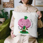 id-linkの緑茶を飲む割れマカロン Cushion