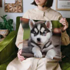 Kybeleのシベリアンハスキーの子犬のグッズ Cushion