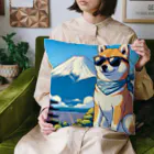 ピヨっこのサングラス犬　【銀次郎】 Cushion