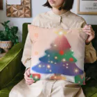 Koshino _Show のふんわりとしたクリスマスツリーのイラストグッズ Cushion