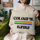 COLORFUL-SAUNAのCOLORFUL-SAUNAロゴ入りグッズ クッション