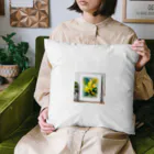 haiiichan♪の水彩グラフィックミモザTシャツ Cushion