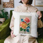 Lekeの水彩画のバラ Cushion