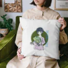 chicodeza by suzuriのカエル好きな女の子 Cushion