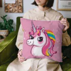 unicorn_dreamsの夢の国のピンクのユニちゃん Cushion