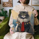 ruiruirの猫　冬　クリスマス Cushion