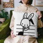 終わらない夢🌈の音符♪＆うさちゃん🐰 Cushion