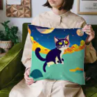 那須モバイル店の猫の考えと上の空 Cushion