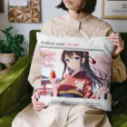 何これ屋の着物女子 Cushion