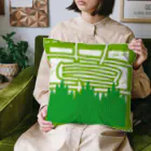 たべものやさんSUZURI店の草バランはんこクッション Cushion