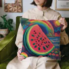 PSYCHEDELIC ARTのPSYCHEDELICスイカ Cushion