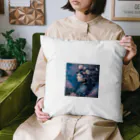 ZZRR12の「夜桜の幻想：桜の精霊」 - "Night Sakura Fantasia: Spirit of the Cherry Blossom" Cushion