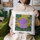 ペン画のSachikotのドットふぐクン Cushion