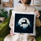 niko&PANDA shopの自由なトナカイ Cushion