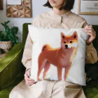 花子の庭のたそがれ柴犬 Cushion