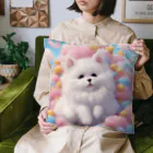 主の思いつき画像グッズ店のもふもふわんちゃん2 Cushion