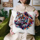 BlackSoddy'S SHOPのタイガーPolygonal Cushion