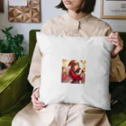 SAKIのクリスマスに歌う女性 Cushion