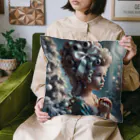 DeenaDeeのRococo Reverie: Moonlit Elegance 「月夜と少女のロココ夢物語」 Cushion