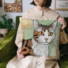 iyashi₋creatersのじっと見つめる猫 Cushion