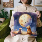 癒しの場｜Healing Placeの子犬と月の癒しのアイテム Cushion