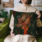 REISEI麗清-ARTの書画家：麗清REISEI「炎龍 FIRE DRAGON」2 Cushion