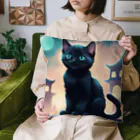 1shina2の夜猫 Cushion