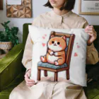 姫とすずり。のひざのっけねこ Cushion