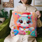 ニャーちゃんショップの新年を迎える猫  2024 Cushion