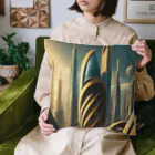 のんびりアート工房のジオメトリック都市 Cushion