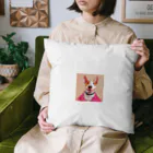 HAPPY_POPのスマイル ブルテリア Cushion