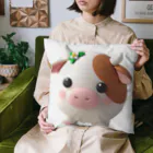 終わらない夢🌈の可愛い💕まんまる◯シリーズ✨　牛🐮 Cushion