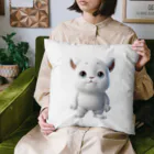 ブサカワ二頭身アニマルくんのブサカワ二頭身アニマル(背景無) Cushion