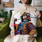 manyou-lab_Ukiyo-eの浮世絵 ド派手侍 Ukiyoe Flamboyant Samurai [UDS-DL-SR001-0005] Cushion