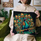 J-Peacockの孔雀が鮮やかな色彩のサングラス Cushion