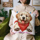 Mioキャンバスの夢工房　 のI love you, dog Cushion