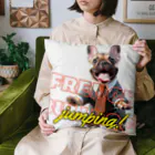 furebuhi　clubのJumping！FRENCH BULLDOG Cushion