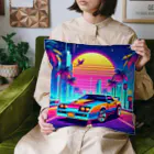 お茶目なドット絵のドッド絵車 Cushion