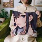 echaの黒髪の女の子 Cushion