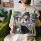yuino221の可愛らしいセーラー服を身に纏った美しい女子高生 クッション